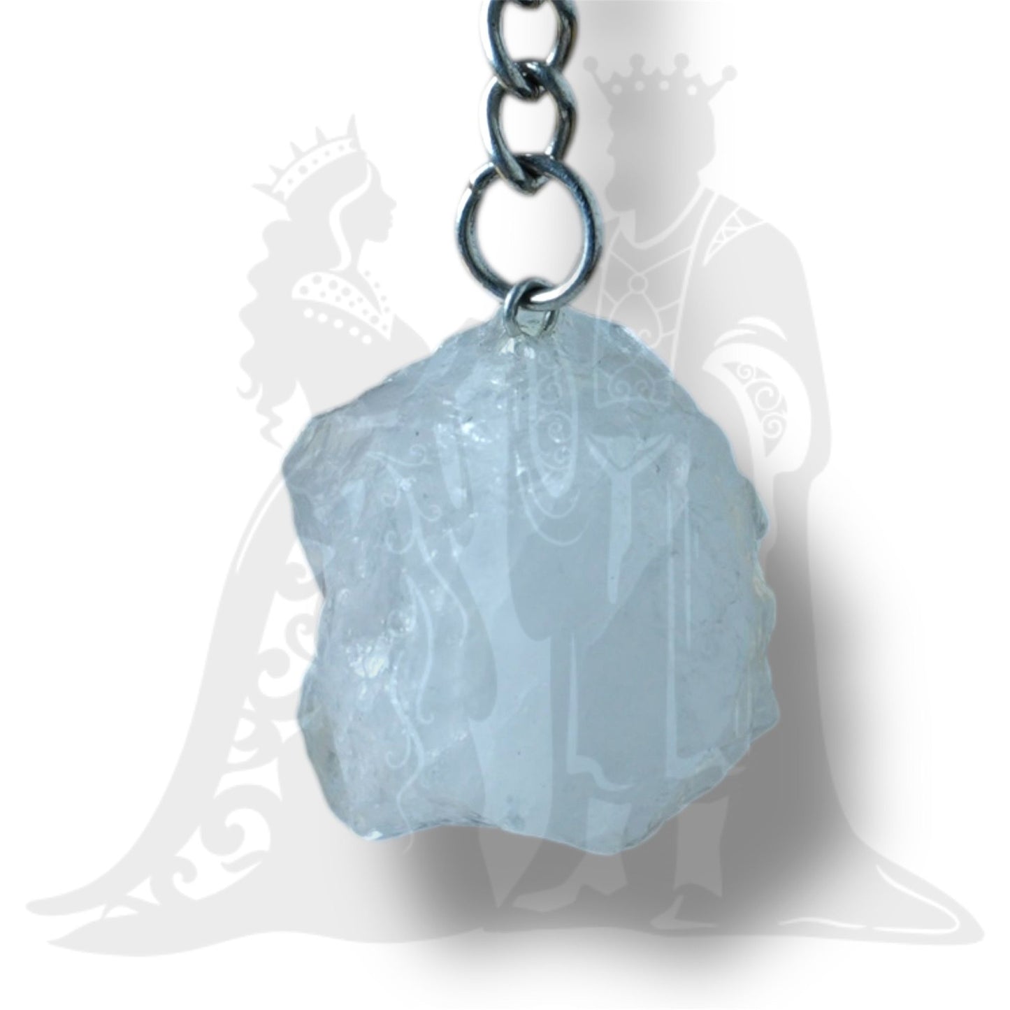 Natúr hegyikristály kulcstartó