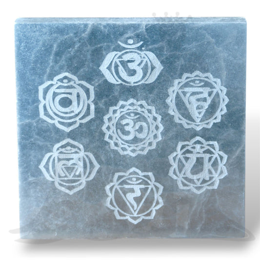 Szelenit négyzet csakra 9-10cm