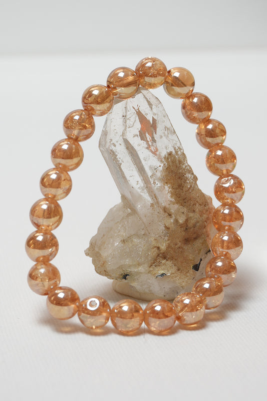 Jemeniel Ark Angyal-Arany Aura Kvarc Ásvány Karkötő