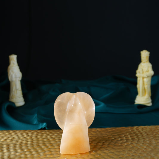 Szelenit angyal narancs 8cm