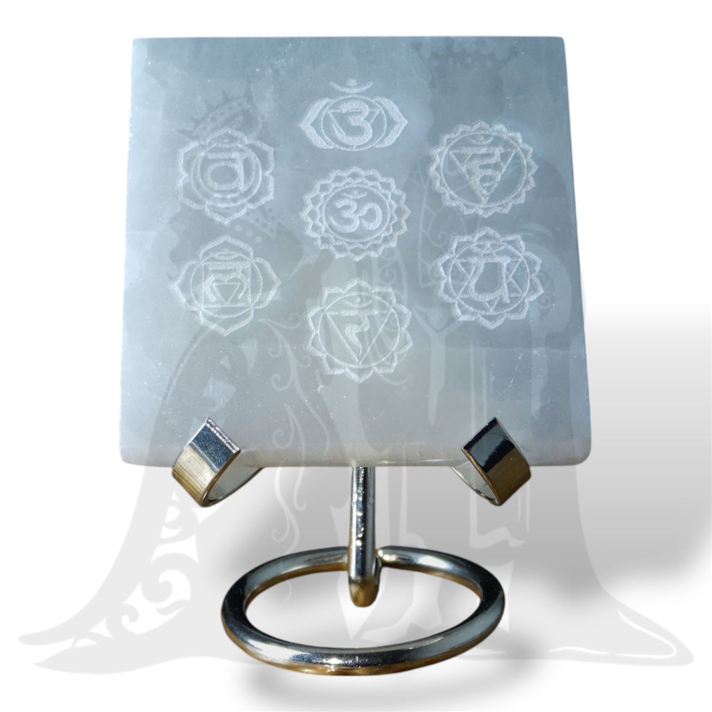 Szelenit négyzet csakra 7-8cm