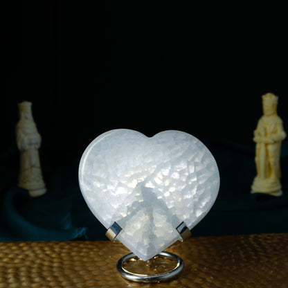 Szelenit szív lapos 10cm