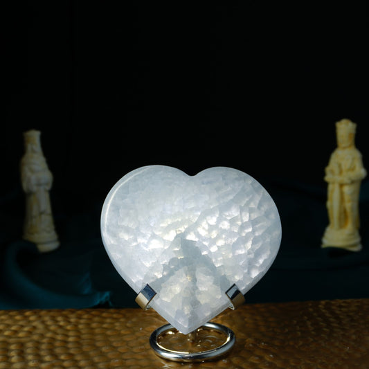 Szelenit szív lapos 10cm