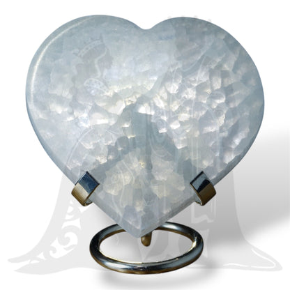 Szelenit szív lapos 10cm